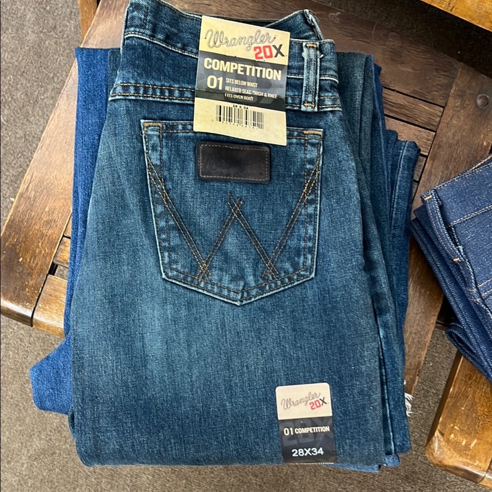 Wrangler 20X competition Blue Relaxed Fit Jeans